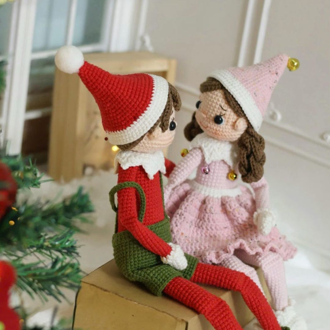 ELF Christmas Doll crochet pattern