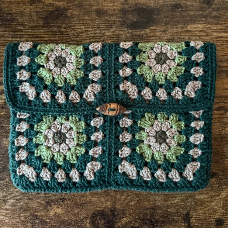 Granny Square Pouch Crochet Pattern