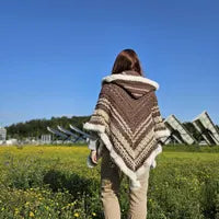 ✨ Nova Hooded Triangle Shawl Crochet Pattern 🧶 Cozy Winter Must-Have! ❄️