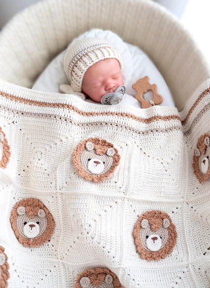 Crochet Lion Blanket Pattern – Perfect Baby Gift