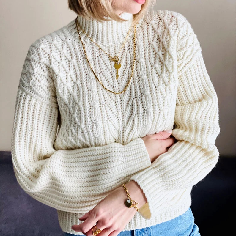 Fusion Sweater Crochet Pattern - Stylish & Cozy Design