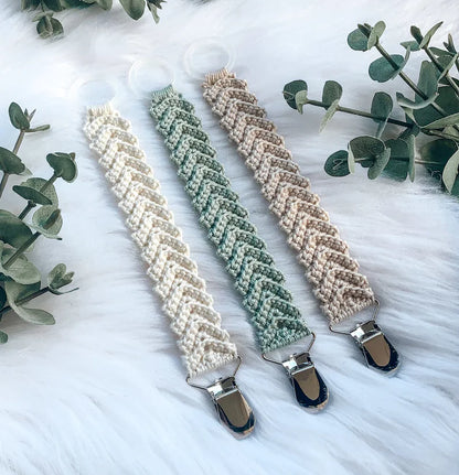 Freja Crochet Pacifier Clip Pattern🧶