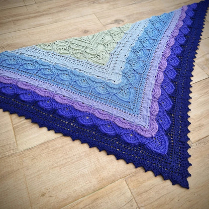 🌿 MoroccanMintTea Shawl Crochet Pattern – Elegance Inspired by Moroccan Design! 🧶✨