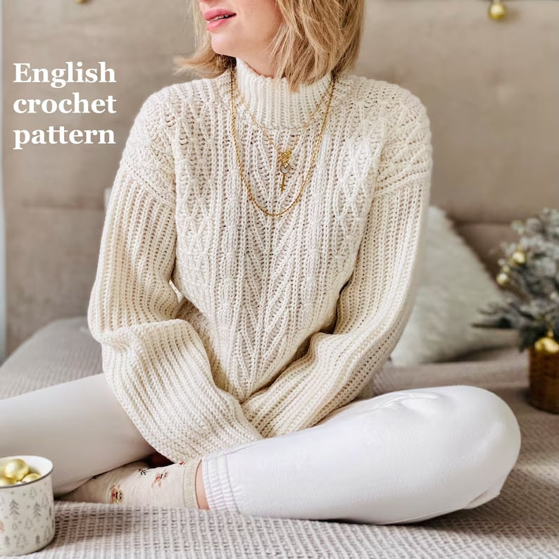 Fusion Sweater Crochet Pattern - Stylish & Cozy Design