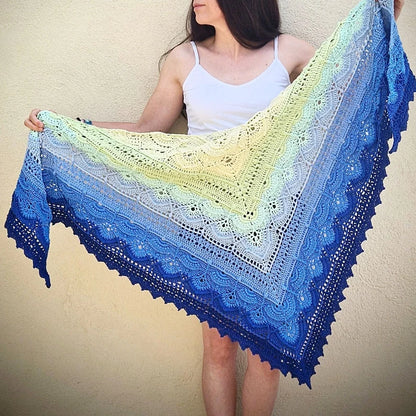 🌿 MoroccanMintTea Shawl Crochet Pattern – Elegance Inspired by Moroccan Design! 🧶✨