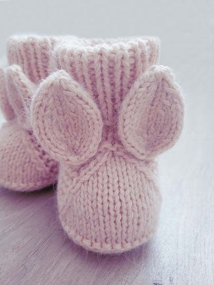 Knitting Pattern - Baby Booties Bunny (PDF)