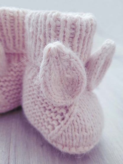 Knitting Pattern - Baby Booties Bunny (PDF)