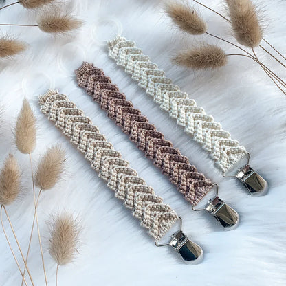 Freja Crochet Pacifier Clip Pattern🧶