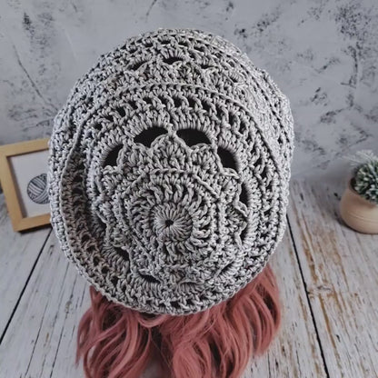 Boho Mandala Hat Crochet Pattern 🧶✨ Beginner-Friendly PDF Guide (Instant Download)